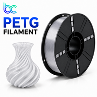Filament PETG Becreative 1,75 mm, bobine de 1 kg, impression 3D, haute résistance, faible déformation 245-255, aucun enclos nécessaire