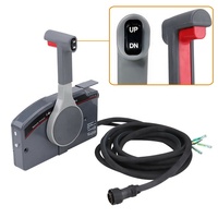 Caja de control remoto lateral para motores de barco con acelerador y cambio, cable de 10 pines y 5M, 703-48272-12, con llave para abrir, compatible con motores fueraborda Yamaha