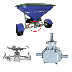 Boîte de vitesses agricole pour épandeur d'engrais, motoculteur, tarière, rapport 1:1, 7 tr/min, engrenage conique, 20 kg, garantie 3 ans, Hzpt - Product Image 1
