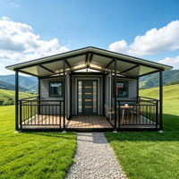 Villa de villégiature modulaire extensible en acier de 40 pieds avec 3 chambres et salle de bain pour île tropicale – Maison conteneur préfabriquée modulaire