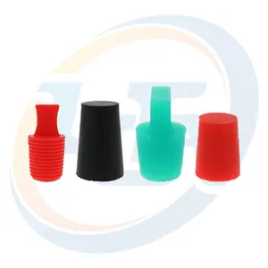 High-Temperature Resistant Silicone Cone Handle Plug Convenient Sealing Mechanical Dust Stopper with Moulding Processing Service