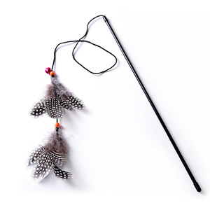 Jouet pour chat en forme de cloche à double plume, jouet pour chat à corde élastique, bâton de chatouillage pour chat - Product Image 4
