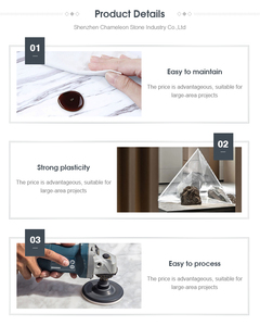 Tùy Chỉnh Màu Sắc Thiêu Kết Đá Slab Terrazzo Mô Hình Đá Cẩm Thạch Nhân Tạo Cho Văn Phòng Tiếp Tân Bàn Tường Tấm - Product Image 6