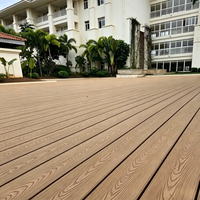 Planches de terrasse WPC abordables pour revêtements de sol extérieurs, terrasses en composite bois-plastique directement de l'usine pour jardin et patio MS
