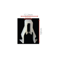 Clip universel en plastique pour automobile Clips de retenue de rivet de calandre de couleur blanche Attaches pour voiture
