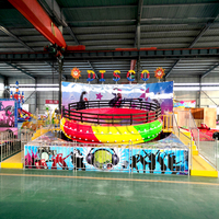Attrazioni da Luna Park, Macchina da Divertimento per Parchi a Tema, Gioco per Interni/Esterni, Rimorchio Portatile, Mini Disco Girevole in Fibra di Vetro