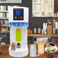 Machine de scellage semi-automatique pour canettes de bière en plastique et en aluminium pour l'emballage des boîtes à lunch