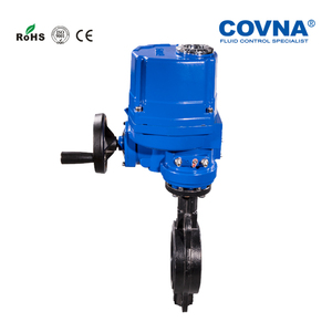 Válvula de Mariposa Motorizada COVNA HK60-EX-D a Prueba de Explosiones, de Hierro Fundido con Sello Suave, Tipo Wafer - Product Image 5