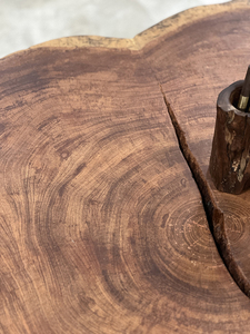 Tavolino da caffè Vintage in legno massello, - Product Image 4