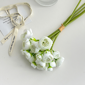 H651 Fleurs artificielles goutte de rosée, bouquets de mariage, décoration intérieure fraîche et <span class=keywords><strong>simple</strong></span>, accessoires de photographie - Product Image 5
