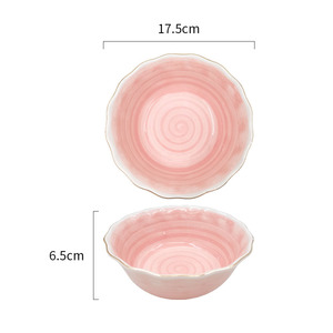 High-Value Festive Red Ceramic <b>Dinnerware</b> <b>Set</b> Disposable Tableware <b>for</b> Housewarming-Includes Bowls and Plates <b>for</b> Rice Serving - Product Image 5