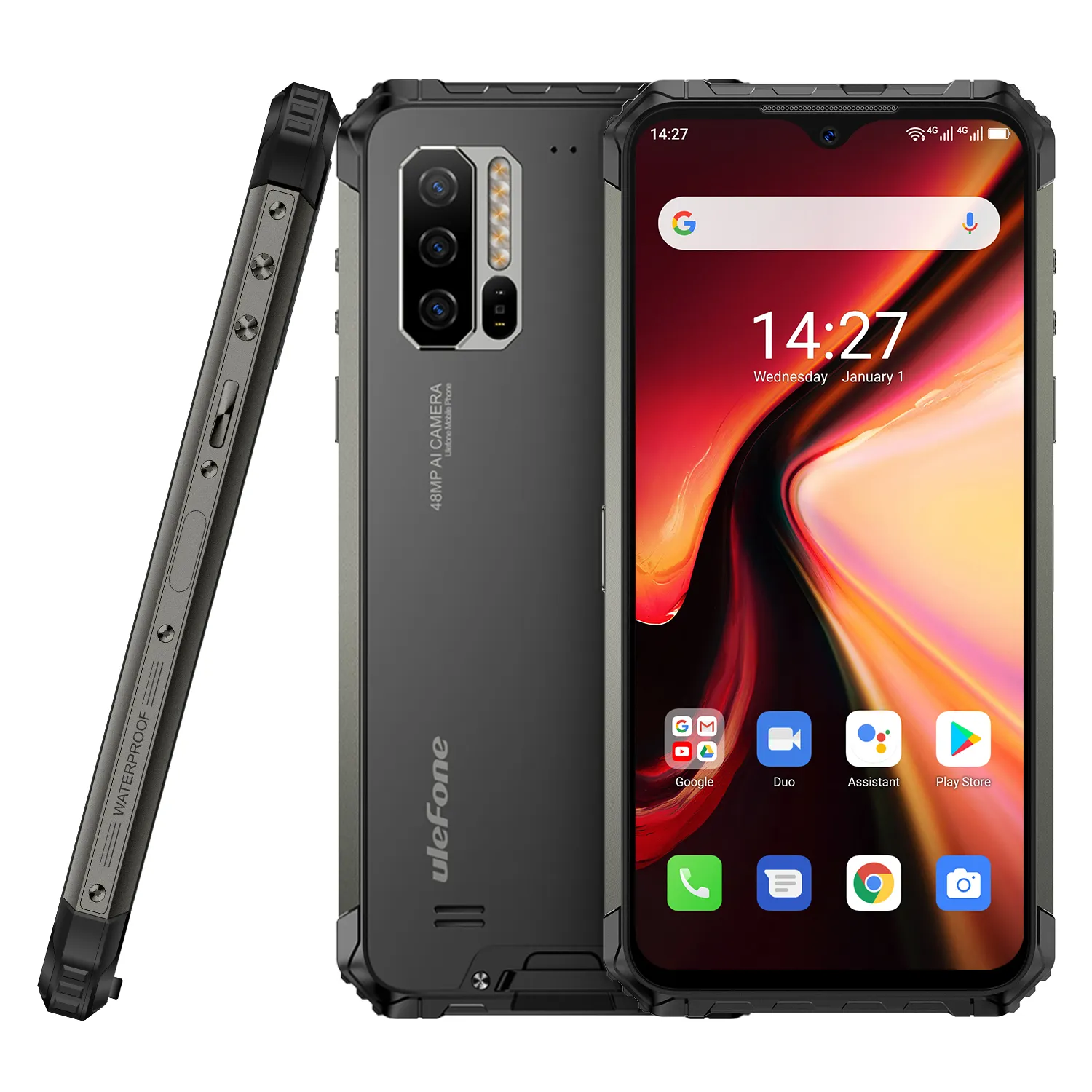 Ulefone — Smartphone Armor 7, téléphone robuste et étanche, Android 10, Helio P90, 8 go + 128 go, octa-core, 5500mAh, 6.3 pouces