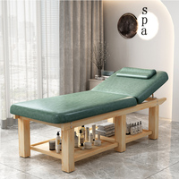 Lit de massage chiropratique réglable durable de qualité supérieure à 2 sections Table de massage facial en bois thaïlandais à vendre