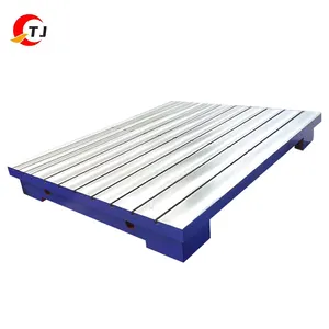 Wholesale price t-slot cast iron surface plate cast iron mechanical assembling lapping plate with detectable warning