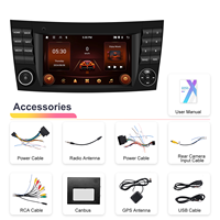 Podofo untuk Mercedes-benz E-Class W211 E200 CLS W219 Radio Mobil Android 7'' 2+64G Wireless Carplay/Android Auto GPS/WiFi OEM/ODM