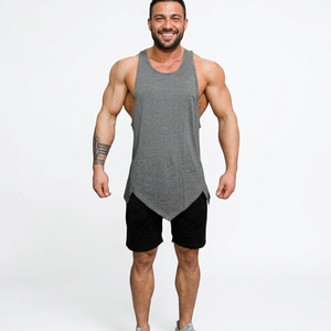 Débardeur en coton décontracté pour homme, best-seller, vêtements d'entraînement de haute qualité avec impression de logo personnalisé, respirant pour adultes - Product Image 1