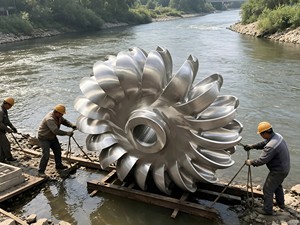 Générateur d'énergie libre 150KW-2MV, système de turbine hydroélectrique Pelton à volant d'inertie pour guide-vanes mobiles hydroélectriques de 50 kW - Product Image 4