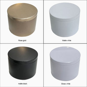 Wholesale 2oz 4oz 6oz 8oz Empty Round <strong>Rose</strong> Gold Matte White Black Seamless Metal Container/jar/can Candle <strong>Tins</strong> - Product Image 6