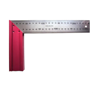 Règle d'angle réglable en métal, 8 "/200mm règle en métal <span class=keywords><strong>fixe</strong></span> à 90 degrés outil de mesure carré pour le travail du bois, fonte - Product Image 4