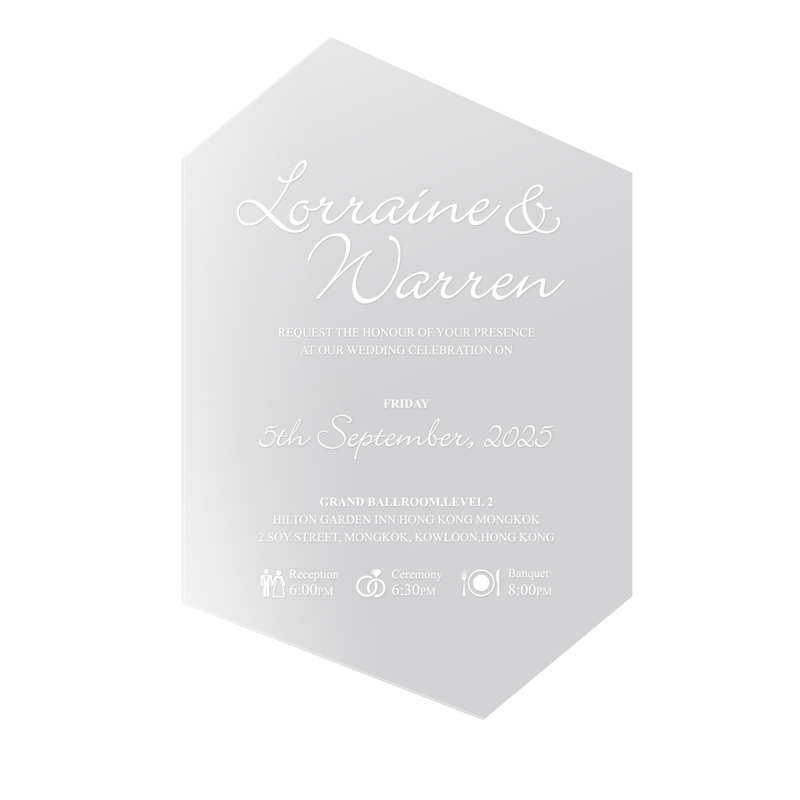 solo tarjeta acrílica