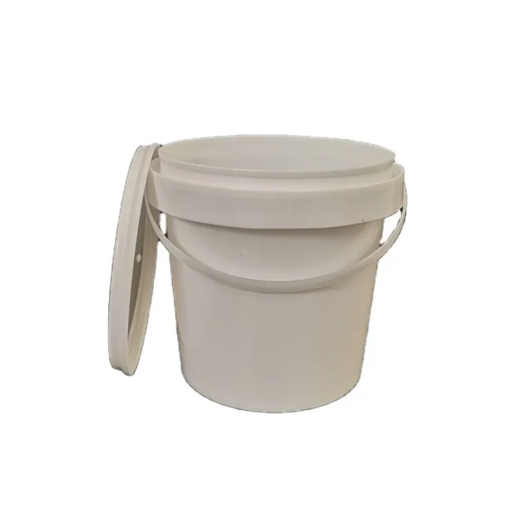 1-30 Litre Airtight Food Grade White Catering Mixing Plastic Buckets mit Lid und Handle Storage Container Pail Barrel