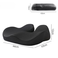 Coussin de siège ergonomique en mousse à mémoire de forme, soulagement du coccyx, de la sciatique et du dos, antidérapant, lavable, pour bureau, voiture, fauteuil roulant