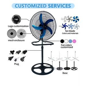 Ventilateur sur pied de 18 pouces, 5 pales, ventilateurs à pied en métal, ventiladores, ventilador de torre, ventilateur - Product Image 3
