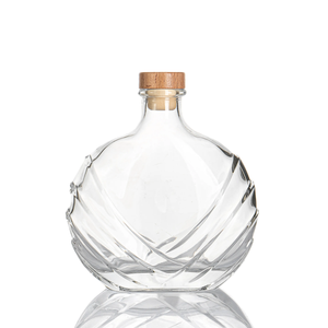Bouteille de liqueur en verre de forme plate de 70 cl en gros, cristal blanc, <span class=keywords><strong>cognac</strong></span>, brandy, bouteille de vin en verre de 700 ml 750 ml - Product Image 3