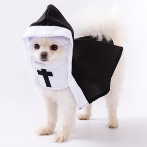Nuevo Diseño <span class=keywords><strong>de</strong></span> Disfraz <span class=keywords><strong>de</strong></span> <span class=keywords><strong>Monja</strong></span> para Mascotas <span class=keywords><strong>de</strong></span> Halloween, Divertido Atuendo <span class=keywords><strong>de</strong></span> Cosplay para Gatos y Perros, Accesorios para Fotos, Ropa para Perros Pequeños y Medianos - Product Image 1