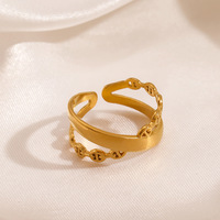 Cincin Baja Anti Karat Bentuk X Minimalis Trendi, Gaya Eropa dan Amerika, Gaya Instagram, Serbaguna dan Berkepribadian, 18K