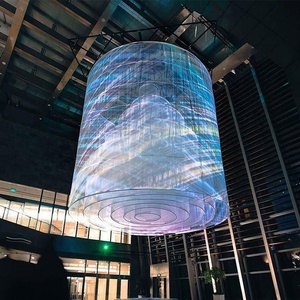 ฟิล์มติดกระจกใสสำหรับจอแสดงผล LED ความสว่างสูง P2.97 สำหรับโฆษณาภาพบนกระจกและแสดงผลแบรนด์ - Product Image 1