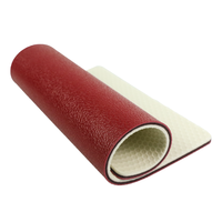Revêtement de sol pour terrain de badminton en PVC Taraflex de 108 m², épaisseur 6 mm, entièrement homologué BWF, motif sable, antidérapant, design graphique