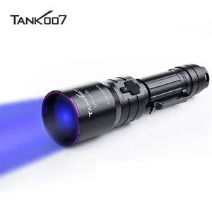 Lanterna NDT potente Tank007 365nm, luz de inspeção de longa distância, luz negra para detecção de vazamento de gás, luz UV LED de 365nm
