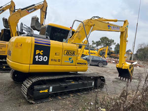 Excavatrice d'occasion Komatsu PC130, 13 tonnes, marque japonaise, d'occasion, en bon état, excavatrice moyenne d'origine PC110 - Product Image 3