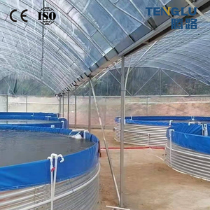 Bassin de pisciculture galvanisé résistant aux intempéries de 100 m³ pour l'élevage de poissons-chats, réservoirs d'eau de secours et aquaculture - Product Image 4