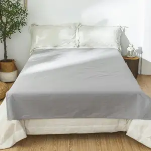 Healthy Sleep Silver Cotton Get Grounded Earthing Conductive Bed Flat Sheet Full Size 130 x 200 CM