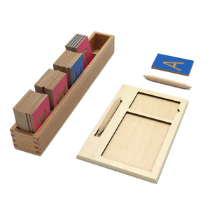 Trẻ Em Montessori Giáo Dục Đồ Chơi Bằng Gỗ Bảng Chữ Cái Số Nhận Thức Bằng Gỗ Tracing Board Trẻ Em Montessori Dạy Aids Đồ Chơi - Product Image 3