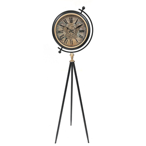 Cổ điển duy nhất mặt sắt di chuyển bánh răng chân máy kim loại sàn đồng hồ với kim hiển thị thiết kế mới cho phòng khách vị trí - Product Image 6