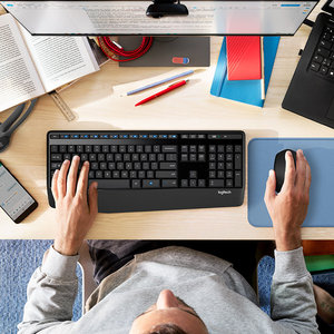 ชุดคีย์บอร์ดและเมาส์ไร้สาย <span class=keywords><strong>Logitech</strong></span> <span class=keywords><strong>MK345</strong></span> 2.4G อินฟราเรด สำหรับแล็ปท็อป/คอมพิวเตอร์ตั้งโต๊ะ ใช้ในบ้าน/สำนักงาน มีสินค้าพร้อมส่ง - Product Image 2