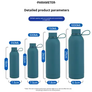 Botella de <span class=keywords><strong>Agua</strong></span> Personalizada con Logotipo, 500 ml, Acero Inoxidable, Doble Pared, Aislada al Vacío, a Prueba de Fugas, Libre de BPA, Ecológica, Apta para Microondas - Product Image 4