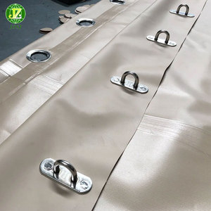 Vente à chaud Prix attractif Bâche en tissu enduit de couteau en PVC haute résistance imperméable 650gsm pour bâches de <span class=keywords><strong>remorque</strong></span> plates - Product Image 3