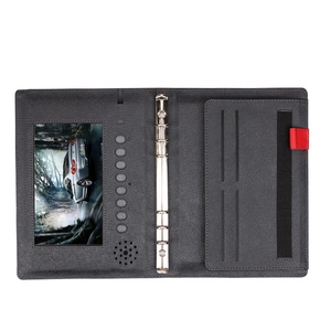 Ensemble VIP de luxe, agenda numérique électronique noir avec logo personnalisé, chargeur de <span class=keywords><strong>téléphone</strong></span>, carnet intelligent avec batterie externe et USB - Product Image 3