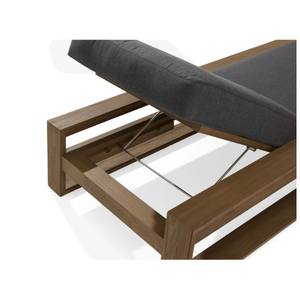 Muebles de Playa de Lujo para Exteriores, Cómodo Sillón Individual de Madera de Teca Sólida, Tumbona para Tomar el Sol - Product Image 4