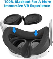 Kit de protections en silicone souple et durable de haute qualité pour casque et manettes VR Meta Quest 3