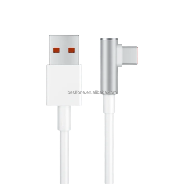 For Xiaomi 120W 67W 33W Usb Type C Turbo Charge Cable L Shaped 90 Degree 6A Type c Cable for xiaomi Mi 14 13 12 T Pro 12s