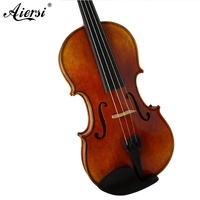 Sinomusik Luthier Handmade Professional Violin Red Brown Oil Painted Italian Craft Skill Nice Flame Maple and Carved Spruce