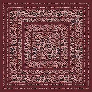 Écharpe à imprimé numérique motif léopard animal sauvage 70*70cm en polyester satiné, carrée, pour femmes, utilisation toutes saisons, tendance - Product Image 2