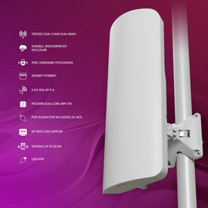 Routeur Wi-Fi sans fil double bande L22UGS-5HaxD2HaxD-15S MANTBox Ax 15s Wi-Fi 6 2.4 & 5G avec 1 port Ethernet Gigabit - Product Image 2