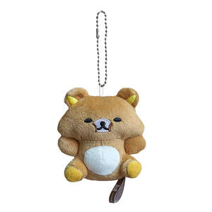 Kwaii Lover <span class=keywords><strong>Rilakkuma</strong></span> <span class=keywords><strong>Bear</strong></span> Kawaii ناعم لطيف شكل ثلاثي الأبعاد حامل عملة 8-سلسلة مفاتيح قطيفة للحقيبة قلادة يوم الأرض شكل محشو - Product Image 6