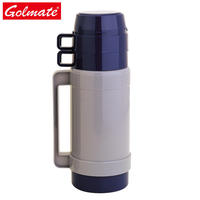 Fabricante Precio barato 2 TAZAS Frasco de vacío de plástico Termo recambios de vidrio Frasco de vacío